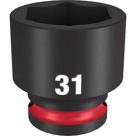 31mm SHOCKWAVE Impact Duty 1/2 in. Drive Standard 6 Point Impact Socket