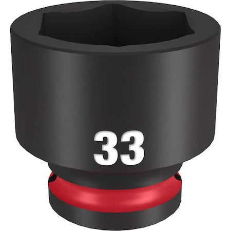 33mm SHOCKWAVE Impact Duty 1/2 in. Drive Standard 6 Point Impact Socket