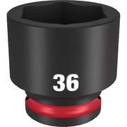 36mm SHOCKWAVE Impact Duty 1/2 in. Drive Standard 6 Point Impact Socket