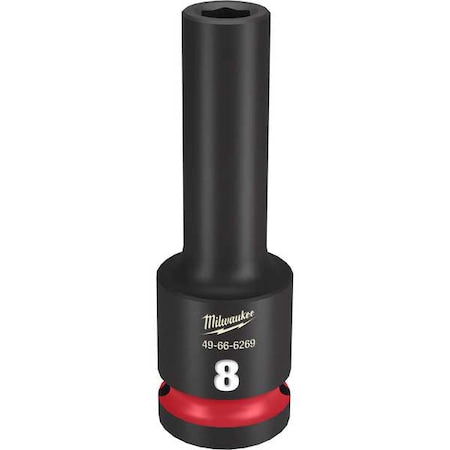 8mm SHOCKWAVE Impact Duty 1/2 in. Drive Deep Well 6 Point Impact Socket