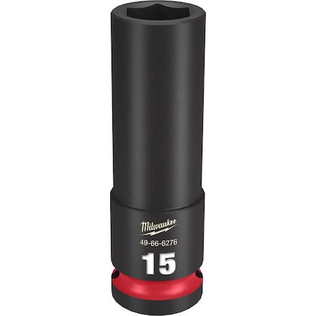 15mm SHOCKWAVE Impact Duty 1/2 in. Drive Deep Well 6 Point Impact Socket
