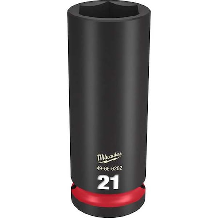 21mm SHOCKWAVE Impact Duty 1/2 in. Drive Deep Well 6 Point Impact Socket
