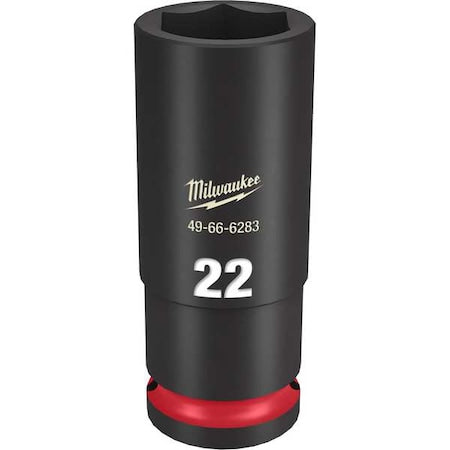 22mm SHOCKWAVE Impact Duty 1/2 in. Drive Deep Well 6 Point Impact Socket