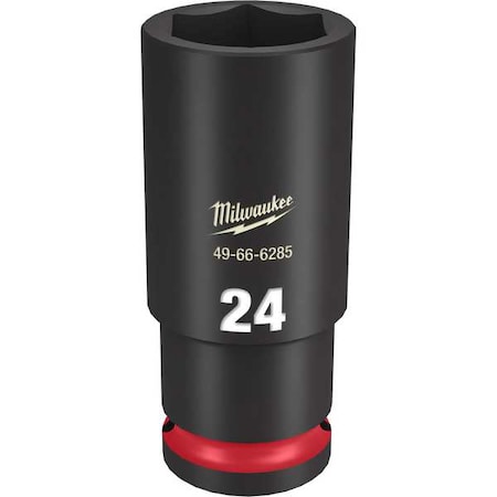 24mm SHOCKWAVE Impact Duty 1/2 in. Drive Deep Well 6 Point Impact Socket