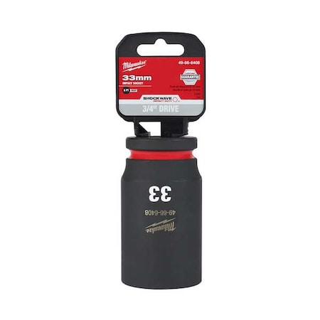 33mm SHOCKWAVE Impact Duty 3/4 in. Drive Deep Well 6 Point Impact Socket