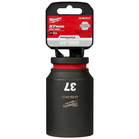 37mm SHOCKWAVE Impact Duty 3/4 in. Drive Deep Well 6 Point Impact Socket