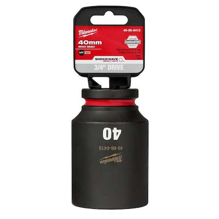 40mm SHOCKWAVE Impact Duty 3/4 in. Drive Deep Well 6 Point Impact Socket