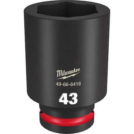 43mm SHOCKWAVE Impact Duty 3/4 in. Drive Deep Well 6 Point Impact Socket