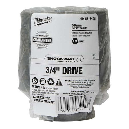 50mm SHOCKWAVE Impact Duty 3/4 in. Drive Deep Well 6 Point Impact Socket