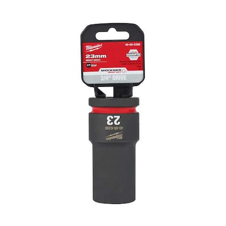 23mm SHOCKWAVE Impact Duty 3/4 in. Drive Deep Well 6 Point Impact Socket