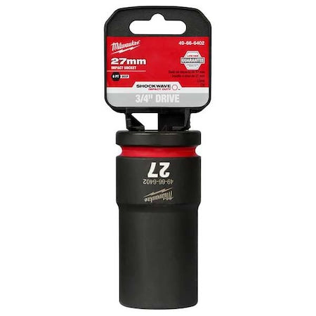 27mm SHOCKWAVE Impact Duty 3/4 in. Drive Deep Well 6 Point Impact Socket