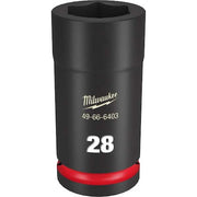 28mm SHOCKWAVE Impact Duty 3/4 in. Drive Deep Well 6 Point Impact Socket