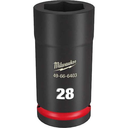 28mm SHOCKWAVE Impact Duty 3/4 in. Drive Deep Well 6 Point Impact Socket