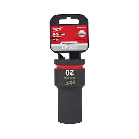20mm SHOCKWAVE Impact Duty 3/4 in. Drive Deep Well 6 Point Impact Socket