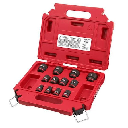 12 pc. SHOCKWAVE Impact Duty 3/8 in. Drive SAE Standard 6 Point Socket Set