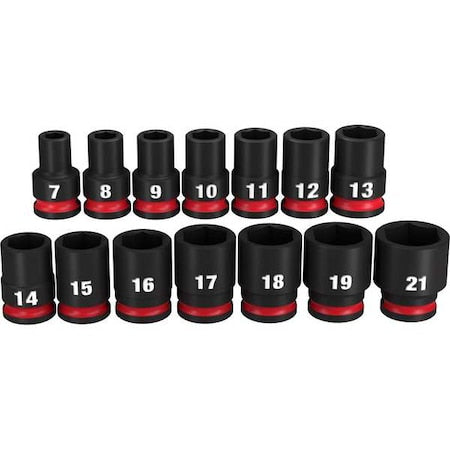 14 pc. SHOCKWAVE Impact Duty 3/8 in. Drive Metric Standard 6 Point Socket Set