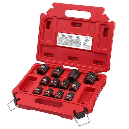 12 pc. SHOCKWAVE Impact Duty 1/2 in. Drive SAE Standard 6 Point Socket Set