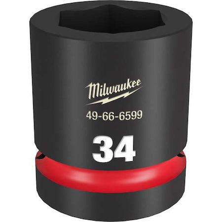 34mm SHOCKWAVE Impact Duty 1 in. Drive Standard 6 Point Impact Socket
