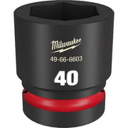 40mm SHOCKWAVE Impact Duty 1 in. Drive Standard 6 Point Impact Socket