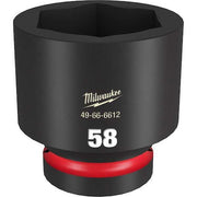 58mm SHOCKWAVE Impact Duty 1 in. Drive Standard 6 Point Impact Socket