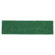 Flat Mop Pad, Clip-On Connection, Green, Microfiber