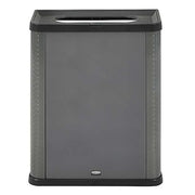 Elevate(TM) 23 gal Rectangular Indoor Metal Can, Gray, None, Metal, 12 3/4 in
