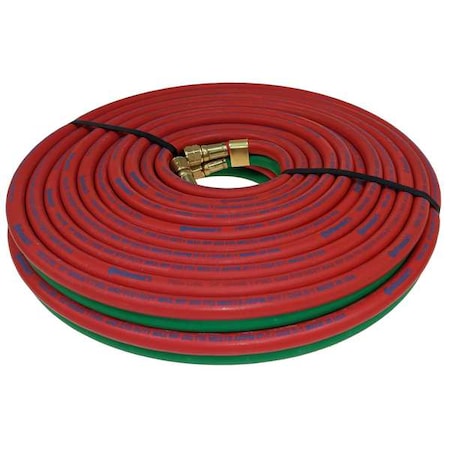 Twin Line Welding Hose,1/4",100 ft.