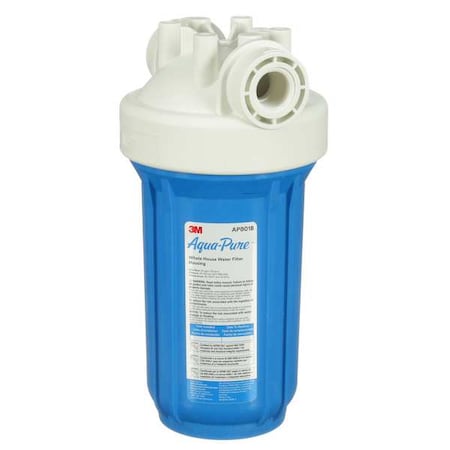 Filter Housing,14 1/8" H,7 1/8" Dia,Blue