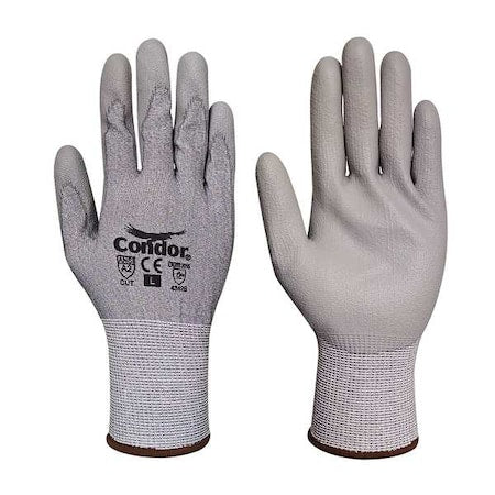 Cut-Resistant Gloves, Cut Level A2 ,Dipped ,Polyurethane ,Smooth ,M 1 PR