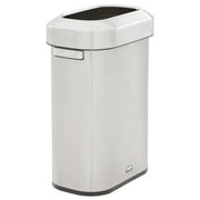 Refine 15 gal Rectangular Indoor Metal Can, Silver, None, Stainless Steel, 11 1/4 in
