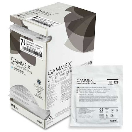 Gammex(R), Disposable Gloves, Not Applicable Palm, Latex, Powder-Free, S ( 7 1/2 ), 50 PK, Beige