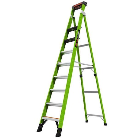 10 ft Fiberglass Stepladder, 375 lb Capacity