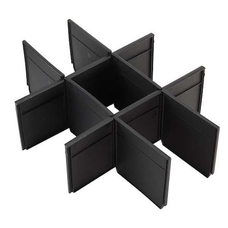 Packout Drawer Divider Kit for 2-Drawer Tool Box, Plastic, 12-1/2 in L x 16-5/16 in W x 5 in H, 8 PK