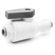 Manual 2-Way Ball Valve,Push,Polypro