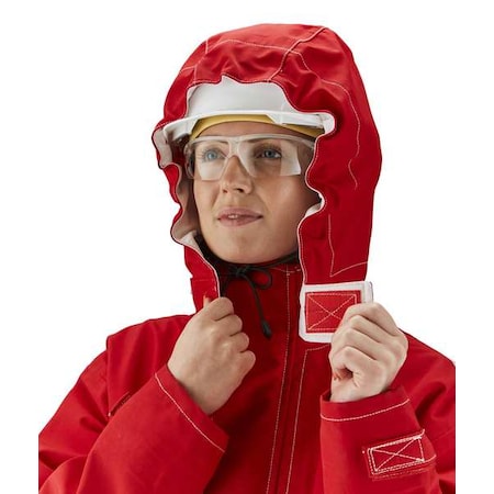 Hood,Universal,Red,Polyester