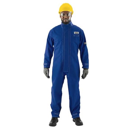 Blue Flame Arc AlphaTec Breathable Nomex Coverall, 3XL, 31 in Inseam, Zipper