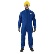 Blue Flame Arc AlphaTec Breathable Nomex Coverall, 2XL, 31 in Inseam, Nomex, Zipper