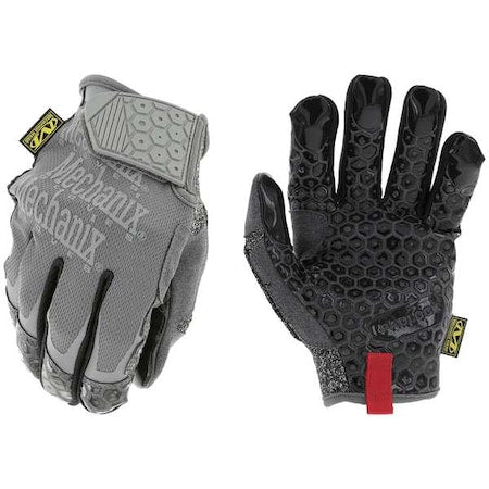 Mechanics Gloves, TrekDry Back, Hook-and-Loop, Gray, M