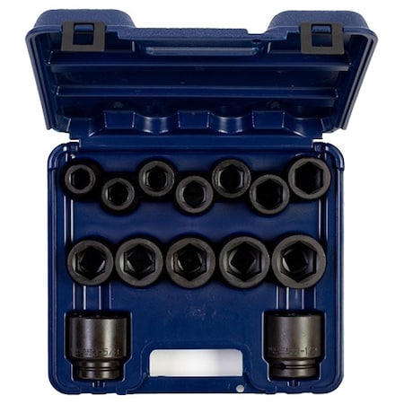 Impact Socket Set,3/4" Drive,14 pieces