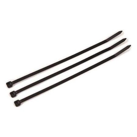 Cable Tie, 8 in L, 1-7/8 in Max Bundle Dia., Black, Nylon 6/6, 50 lb Strength, 1000 PK
