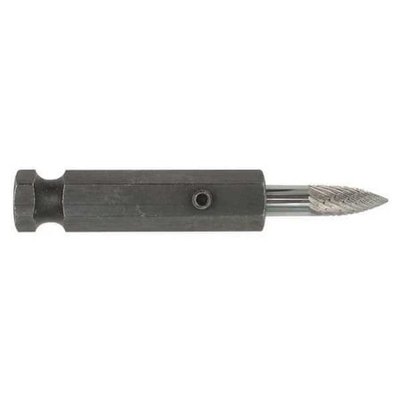 Diamond Cut Burr,Adapter,1/4"