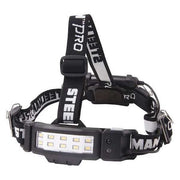 Slim Profile LED Headlamp with Rear Flasher and 3 AA Batteries