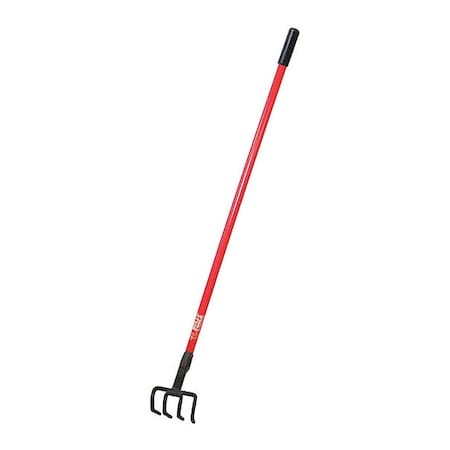 Four Tine Cultivator,Long Fiberglass Ha