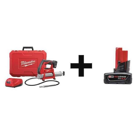Cordless Grease Gun Kit,12.0V
