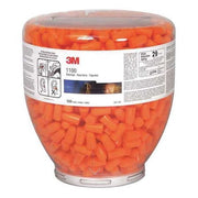 3M 1100 Ear Plug Dispenser, Foam, Bullet, 29 dB NRR, Uncorded, 500 Pairs Per Pkg
