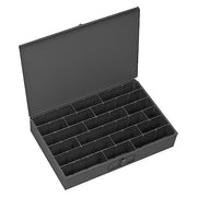 Large Compartment Box For Small Parts Strg, Adj Dividers, 18X12X3,8Lbs