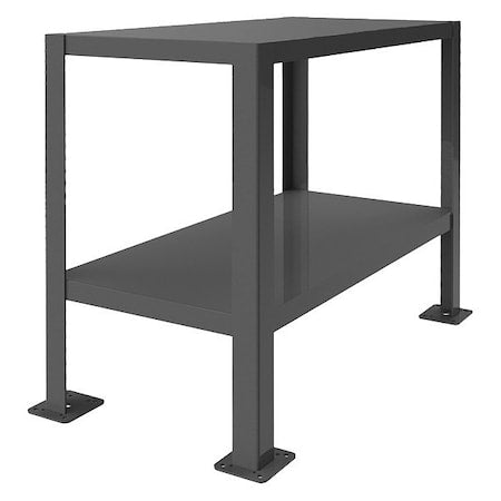 Hvy Dty Machine Table, 2 Shlvs, Optional Drawer, 24X18X30