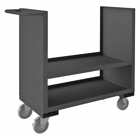 Stock truck, 2 sided, 14 gauge steel, 2 shelves