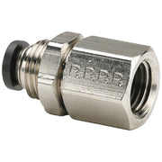 Push-to-Connect Bulkhead, Brass, Silver