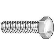 Class 10.9, M16-2.00 Hex Head Cap Screw, Zinc Yellow Steel, 55 mm L, 160 PK